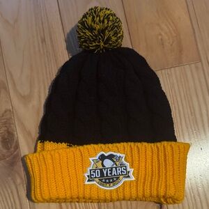 Pittsburgh Penguins 50th Anniversary SGA Beanie Hat Highmark 1967-2017 - NEW